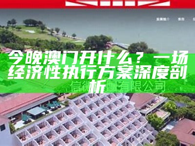 今晚澳门开什么？一场经济性执行方案深度剖析