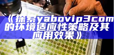 《探索yabovip3com的环境适应性策略及其应用效果》