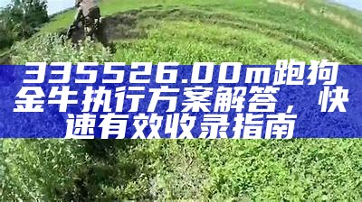 335526.00m跑狗金牛执行方案解答，快速有效收录指南