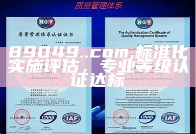 89049..com,标准化实施评估，专业等级认证达标