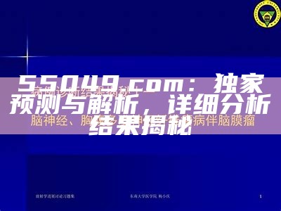 55049.com：独家预测与解析，详细分析结果揭秘