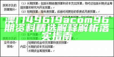 澳门49619acom96期资料精选解释解析落实指南