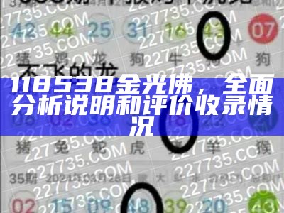 118538金光佛，全面分析说明和评价收录情况