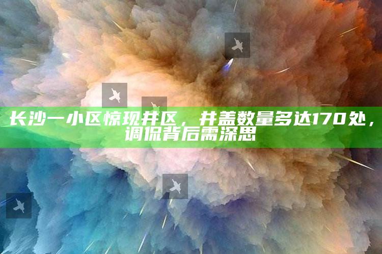 新澳门六开奖结果资料查询，长沙一小区惊现井区，井盖数量多达170处，调侃背后需深思