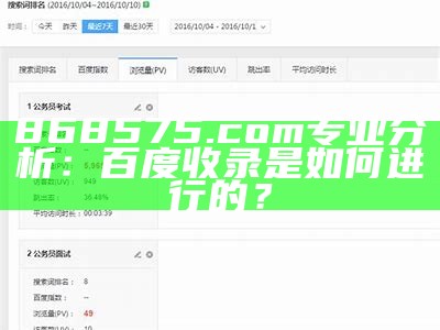 868575.com专业分析：百度收录是如何进行的？