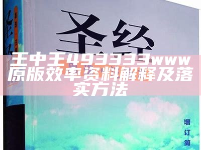 王中王493333www原版效率资料解释及落实方法