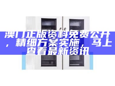 澳门正版资料免费公开，精细方案实施，马上查看最新资讯